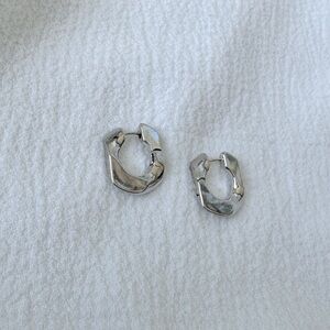 Geometric Huggie Earrings